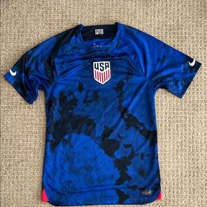 Nike Blue and Black USA Men's Jersey